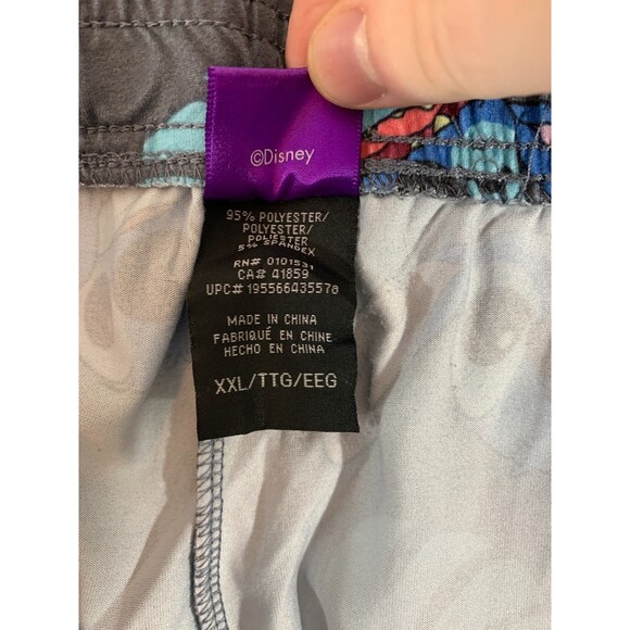 Disney Stitch Men's Gray Graphic Print All-Over Lounge Sleepwear PJ Pants 2XL - Picture 8 of 9